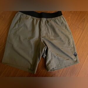 Prana Mud Colour Athletic Shorts